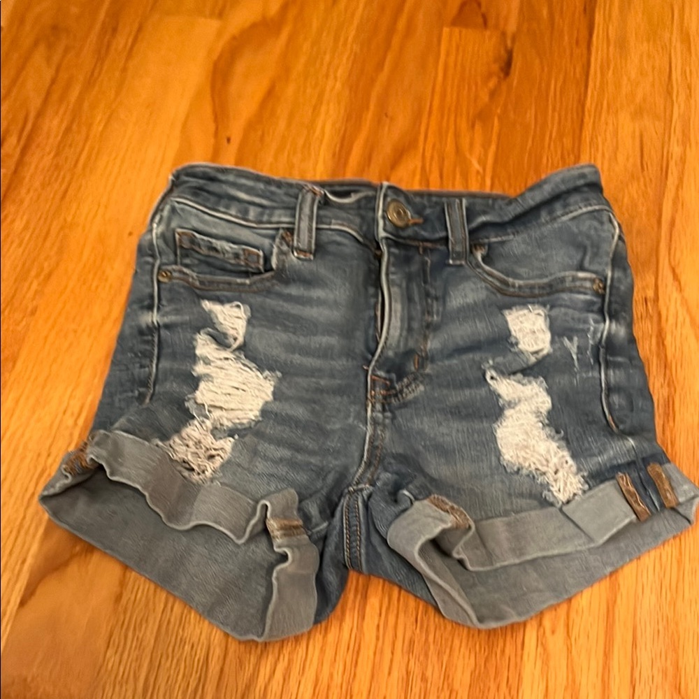 Aeropostale Distressed Denim Shorts